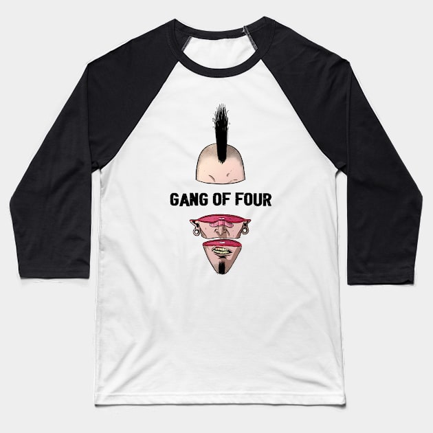 Punk Man Gang Of Four Baseball T-Shirt by limatcin